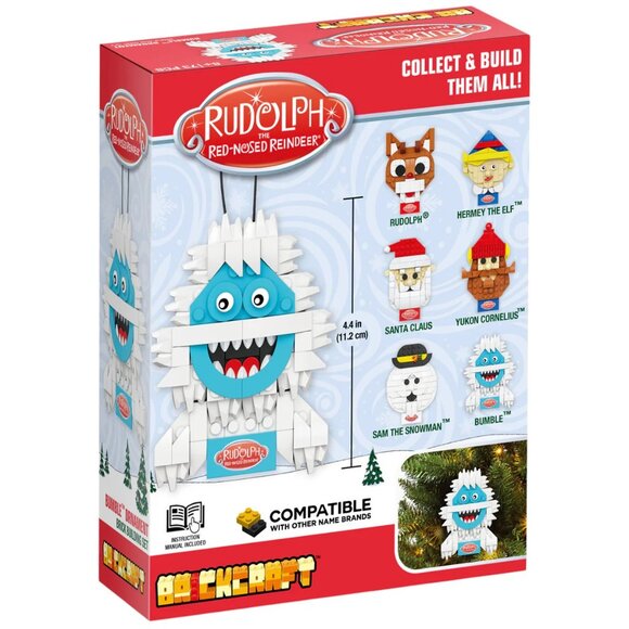 BRICKCRAFT Bumble Abominable Snowman Building Block Kit Christmas Ornament 73 PC - Picture 3 of 4